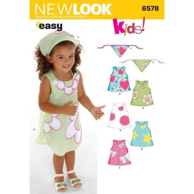 Patron New Look 6578 Robe et Bandana