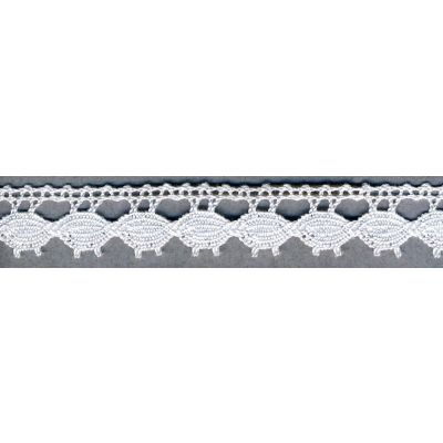 Dentelle Coton 15 mm Blanc x1m