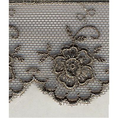 Dentelle Valencienne 35 mm Gris x1m