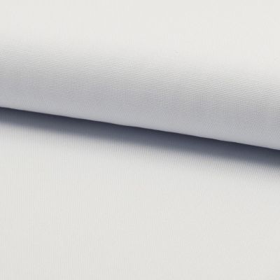 Tissu Coton Sergé d&#039;ameublement uni Blanc - Par 10 cm