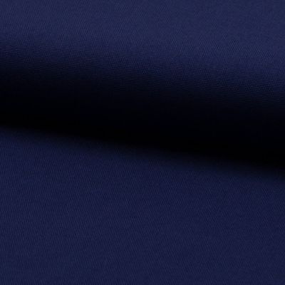 Tissu Coton Sergé d&#039;ameublement uni Denim - Par 10 cm