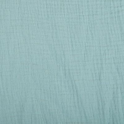 Tissu Double gaze de coton uni Vert d&#039;eau - Par 10 cm