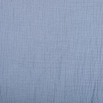 Tissu Double gaze de coton uni Gris clair - Par 10 cm