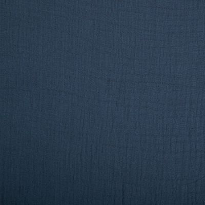 Tissu Double gaze de coton uni Gris ardoise - Par 10 cm