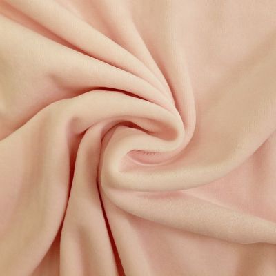 Tissu Jersey Velours tout doux Rose bébé x10cm