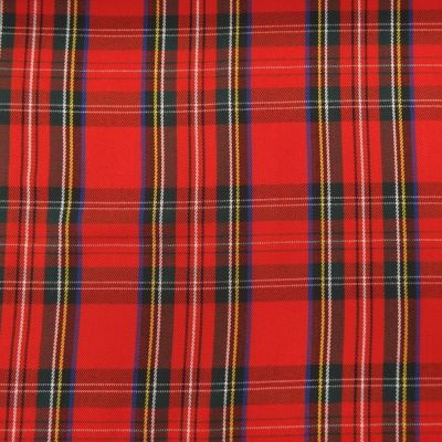 Tissu Tartan Ecossais Classic Rouge - Par 10 cm