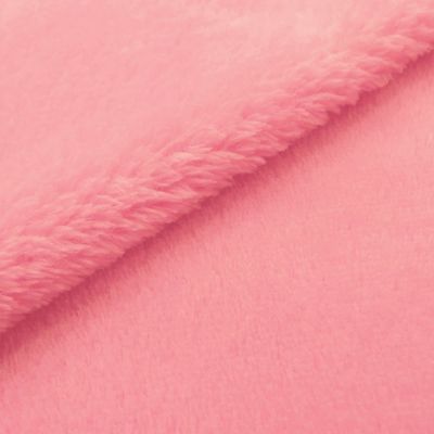 Tissu Doudou uni Rose x10cm