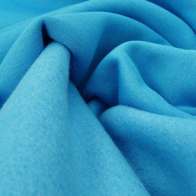 Tissu Molleton Sweat uni Bleu turquoise x10cm