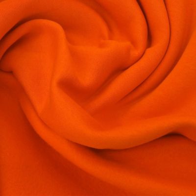 Tissu Molleton Sweat uni Orange x10cm