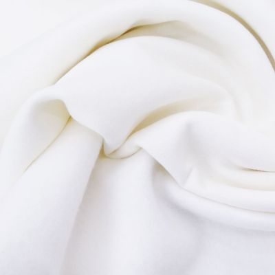 Tissu Molleton Sweat uni Blanc x10cm