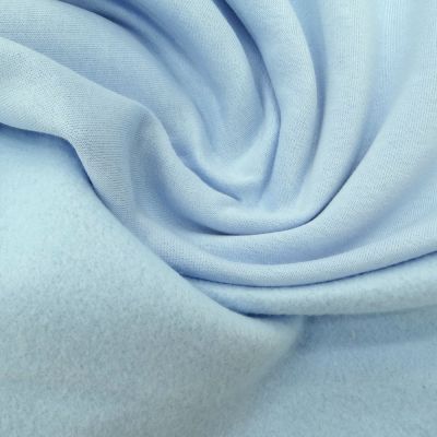 Tissu Molleton Sweat uni Bleu dragée x10cm