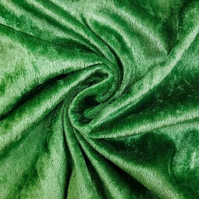 Panne de velours Vert émeraude x10cm