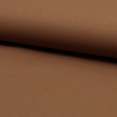 Tissu Coton uni Marron noisette - Par 10 cm