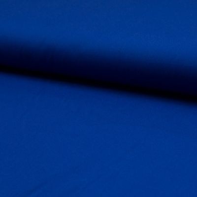 Tissu Popeline de coton unie Bleu roi - Par 10 cm