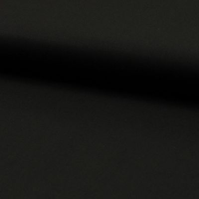 Tissu Popeline de coton unie Noir - Par 10 cm