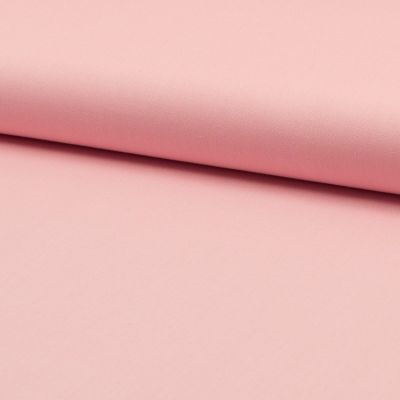 Tissu Popeline de coton unie Rose pâle - Par 10 cm