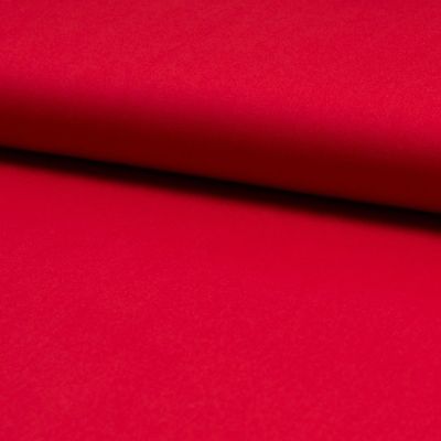 Tissu Popeline de coton unie Rouge - Par 10 cm