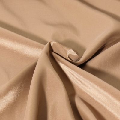 Tissu Doublure Pongé uni Camel - Par 10 cm