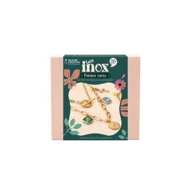 Kit DIY Bijoux Les Inox parure verte