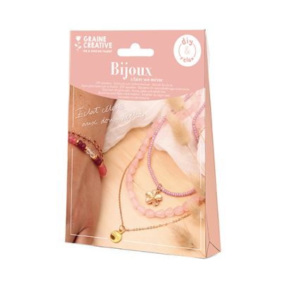 Kit bijoux Rose DIY - Graine Créative