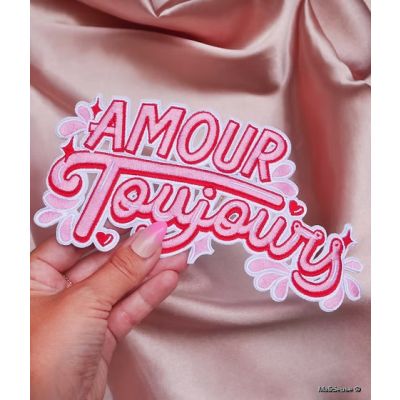 Ecusson Thermocollant Amour Toujours Xl
