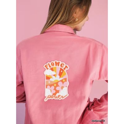 Ecusson Thermocollant Flower Power XL