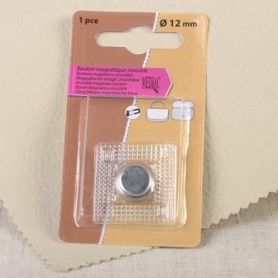 Bouton magnétique 18 mm Argent
