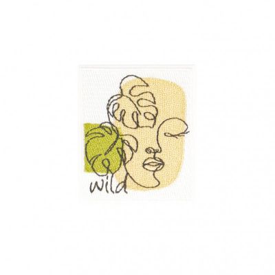 Ecusson Thermocollant Visage abstrait - Wild