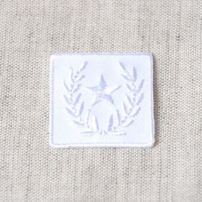 Ecusson Thermocollant Badge Etoile - Blanc