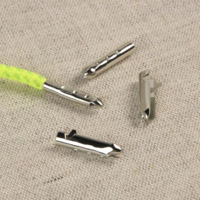 Embouts métal pour cordons et lacets - Argent