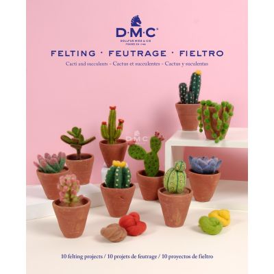 Livres de 10 modèles de feutrage cactus et succulentes