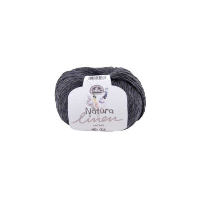 Pelote DMC Coton Natura Linen - Gris Anthracite N°123