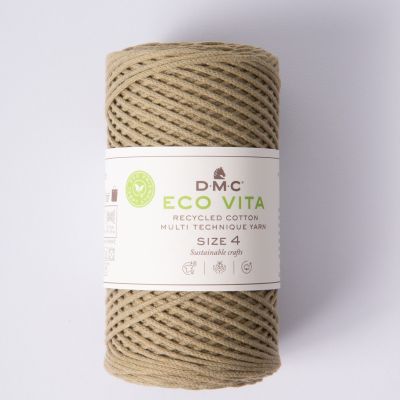 Cordon de Coton recyclé Eco Vita Taille 4 DMC - Vert gris