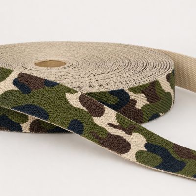 Sangle Polyester aspect Coton 30 mm Camouflage