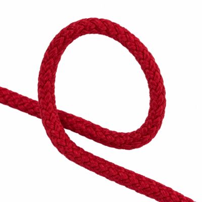 Cordon Sweat Tressé 6 mm uni Rouge