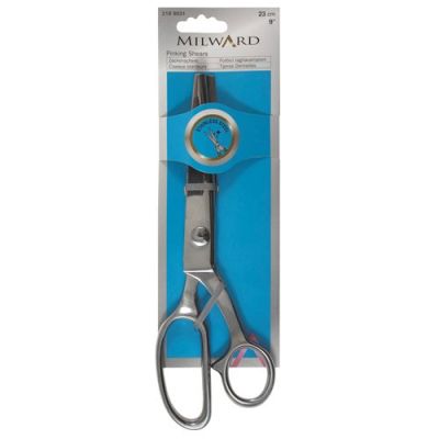 Ciseaux cranteur tout acier mat Milward 23 cm