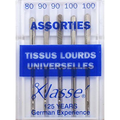 Aiguilles Machine Tissus Lourds Universelles assorties - Klassé