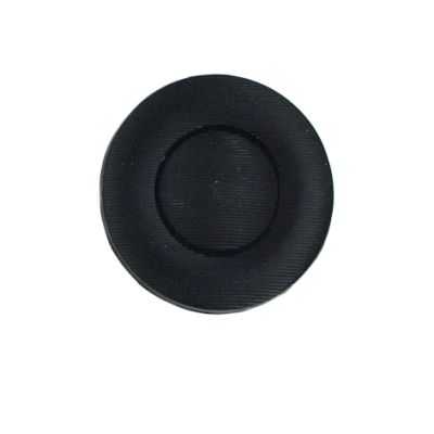 Bouton Lewis fines rayures 22 mm - Noir