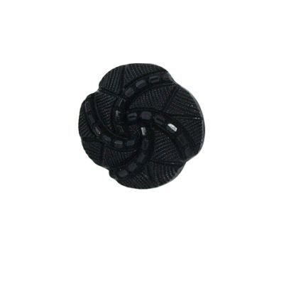 Bouton Philippe spirale 18 mm - Noir
