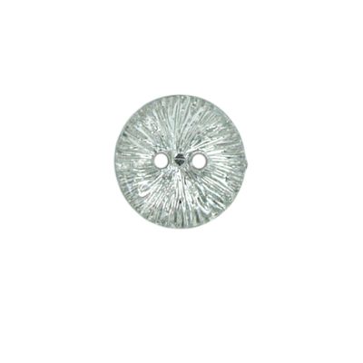 Bouton Stefaan métal transparent 15 mm