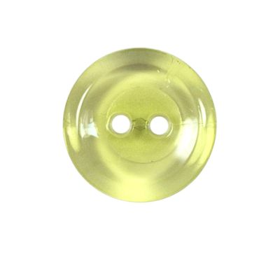 Bouton Cristobal transparent 22 mm - Vert