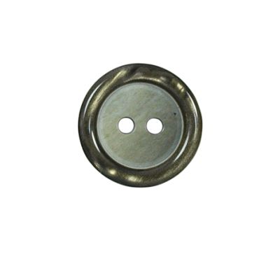 Bouton effet nacré Loris 18 mm - Bicolore vert