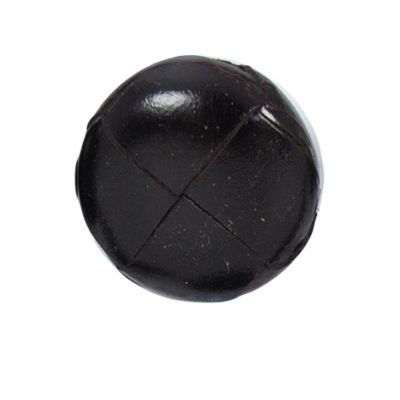 Bouton Giustina effet capitonné 25 mm - Marron