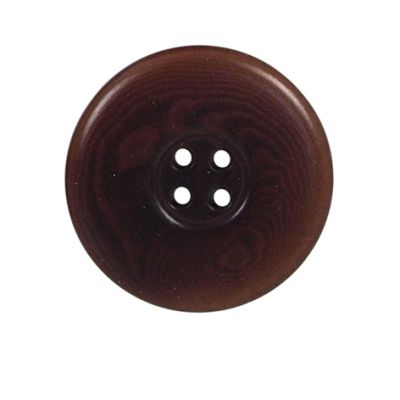 Bouton incurvé Carolina 27 mm - Marron