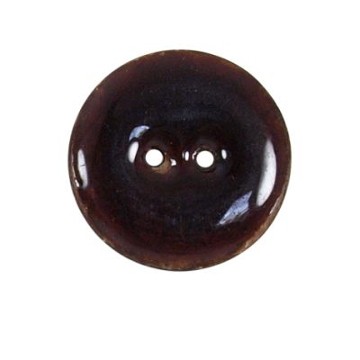 Bouton bois laqué Velentino 25 mm - Marron