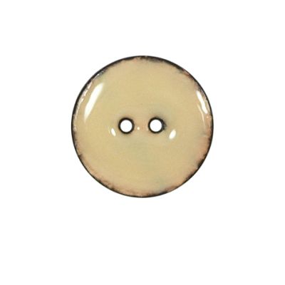 Bouton bois laqué Velentino 20 mm - Blanc