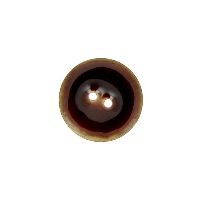 Bouton en bois brillant 20 mm - Marron