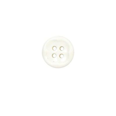 Bouton forme fleur 12 mm - Blanc
