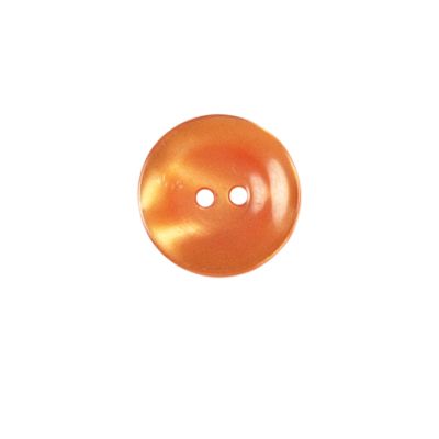 Bouton brillants creusé Giorgio 15 mm - Orange