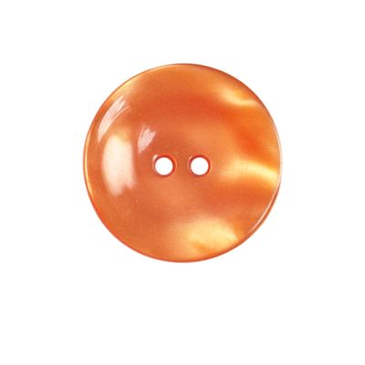 Bouton brillants creusé Giorgio 22 mm - Orange
